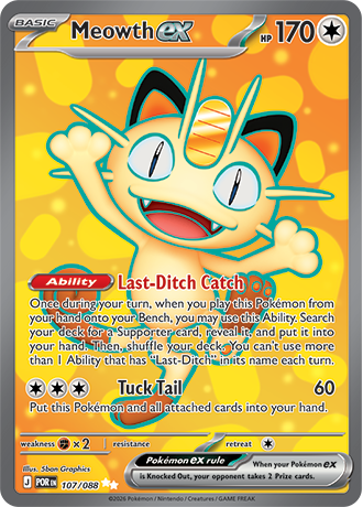 Meowth EX - 107/088 - Perfect Order